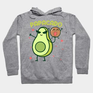 Papacado Pregnancy Announcement Girl Gift For Men Father day Hoodie